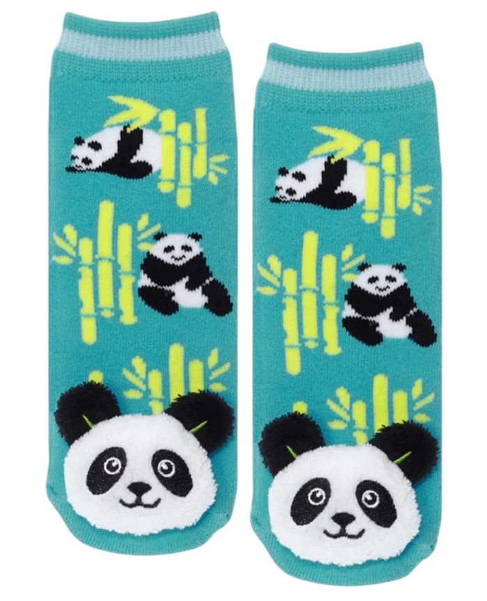 PANDA BEAR Unisex Toddler Gripper Bottom Socks MESSY MOOSE Brand
