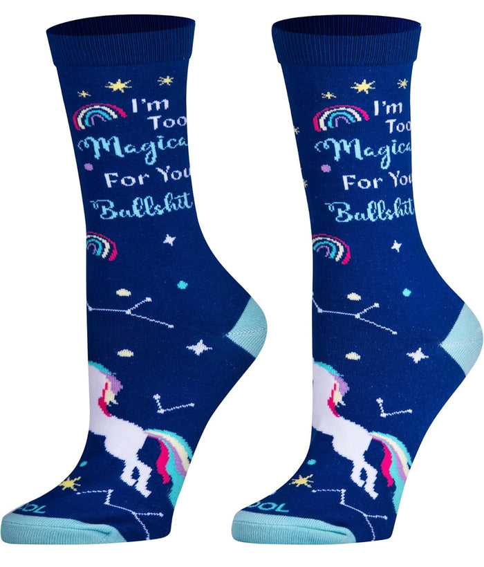 COOL SOCKS Brand Unisex ‘I’M TOO MAGICAL FOR YOUR BULLSHIT Socks