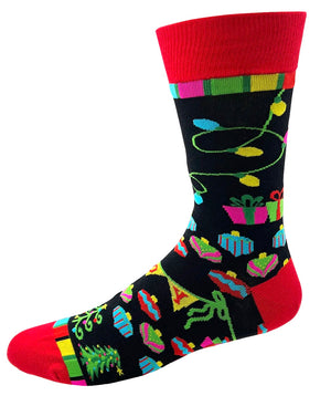 FABDAZ Brand Men’s FESTIVE AS FUCK CHRISTMAS Socks - Novelty Socks And Slippers