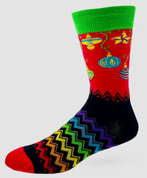 FABDAZ Brand Men’s GAY CHRISTMAS Socks ‘DON WE NOW OUR GAY APPAREL’ - Novelty Socks And Slippers