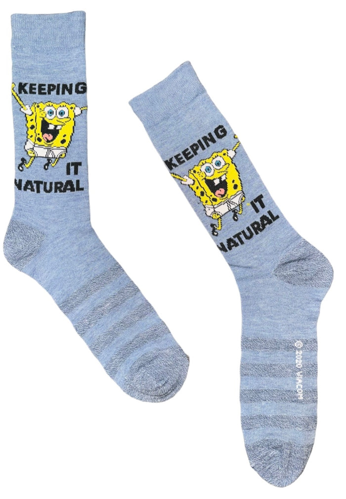 SPONGEBOB SQUAREPANTS Men’s Socks ‘KEEPING IT NATURAL’