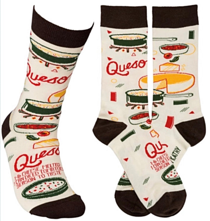 PRIMITIVES BY KATHY Unisex QUESO RECIPE Socks