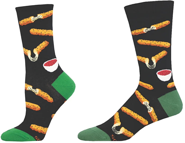 SOCKSMITH Brand MOZZARELLA STICKS Socks (CHOOSE LADIES OR MEN'S)