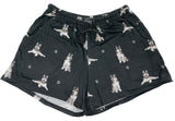 COMFIES Brand LOUNGE PJ SHORTS Ladies SIBERIAN HUSKY By E&S PETS - Novelty Socks And Slippers
