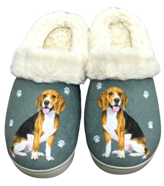 SNUGGS Memory Foam BEAGLE Dog Non Slip Slippers By E&S Pets (Choose Size)