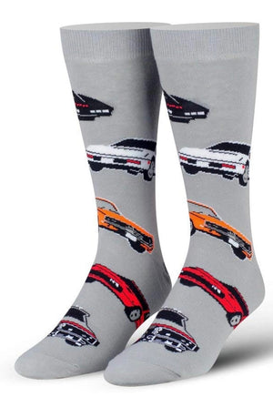 COOL SOCKS Brand Men’s TV CARS Socks DUKES OF HAZZARD, KNIGHT RIDER - Novelty Socks And Slippers