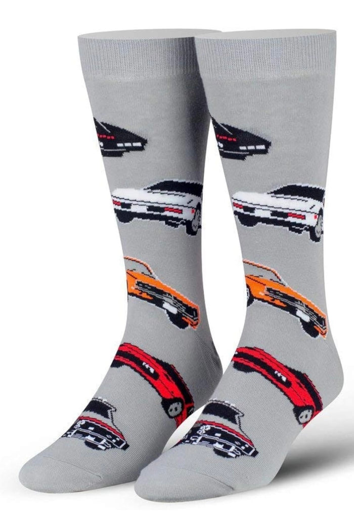 COOL SOCKS Brand Men’s TV CARS Socks DUKES OF HAZZARD, KNIGHT RIDER