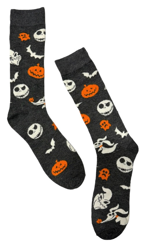 DISNEY THE NIGHTMARE BEFORE CHRISTMAS MEN’S HALLOWEEN JACK SKELLINGTON SOCKS