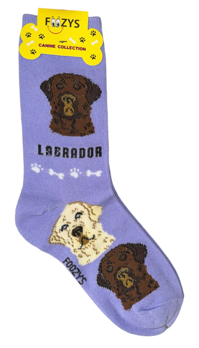 FOOZYS Brand Ladies LABRADOR RETRIEVER Dog Socks