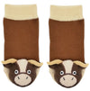 BOOGIE TOES Baby Unisex BABY BULL Rattle Gripper Bottom Socks By PIERO LIVENTI - Novelty Socks And Slippers