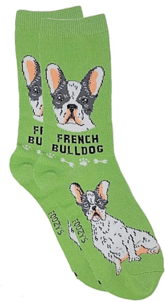 FOOZYS Brand Ladies FRENCH BULLDOG Socks