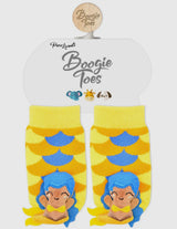 BOOGIE TOES Baby Unisex MERMAID Rattle Gripper Bottom Socks By PIERO LIVENTI (CHOOSE SIZE) - Novelty Socks And Slippers