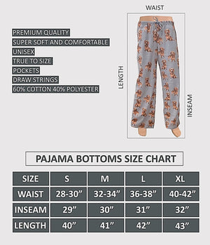COMFIES UNISEX DACHSHUND PAJAMA BOTTOMS E&S PETS (CHOOSE SIZE) - Novelty Socks for Less