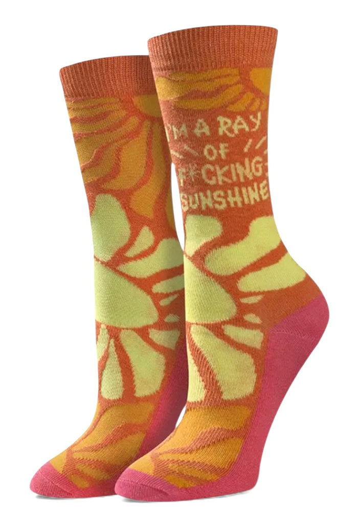I’M A RAY OF F*CKING SUNSHINE Ladies Socks Sock Harbor Brand