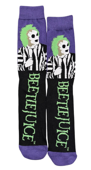 BEETLEJUICE Movie Men’s Halloween Socks - Novelty Socks And Slippers
