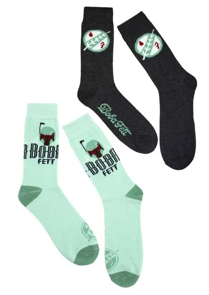 DISNEY STAR WARS Men’s 2 Pair Of BOBA FETT Socks