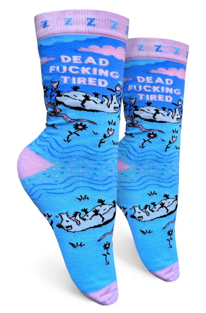 GROOVY THINGS Co. Brand Ladies DEAD FUCKING TIRED Socks