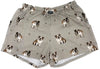 COMFIES LOUNGE PJ SHORTS Ladies BULLDOG By E&S PETS - Novelty Socks And Slippers