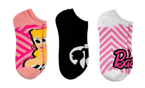 BARBIE DOLL Ladies 3 Pair Of No Show Socks - Novelty Socks And Slippers