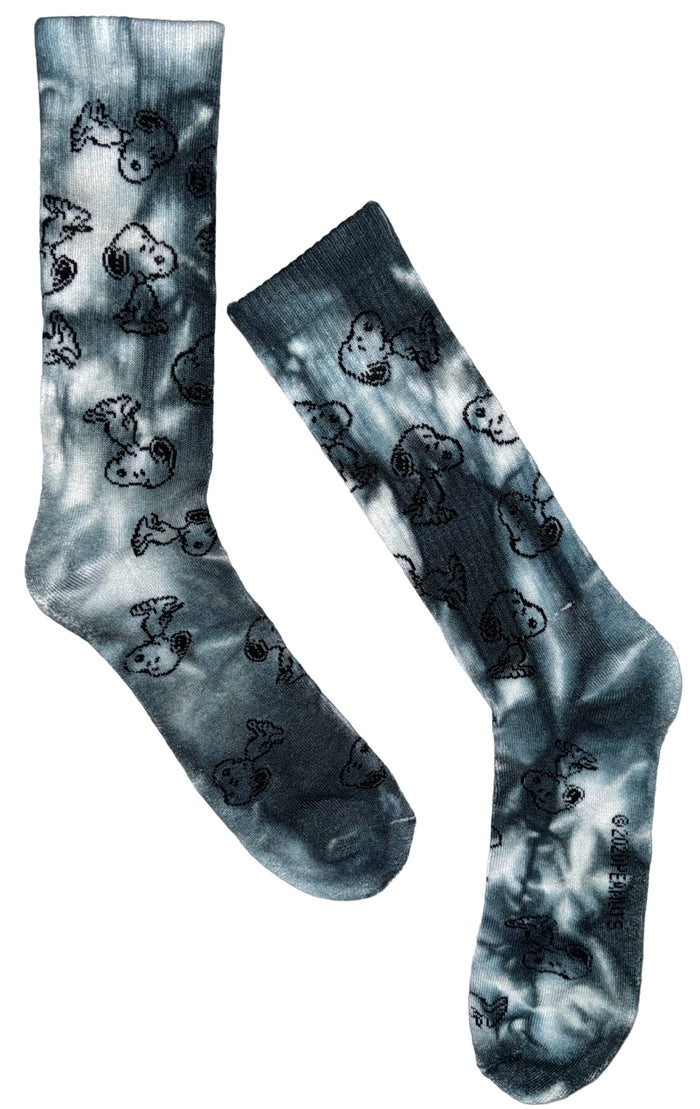 PEANUTS Men’s SNOOPY Athletic Crew Tie Dye Socks