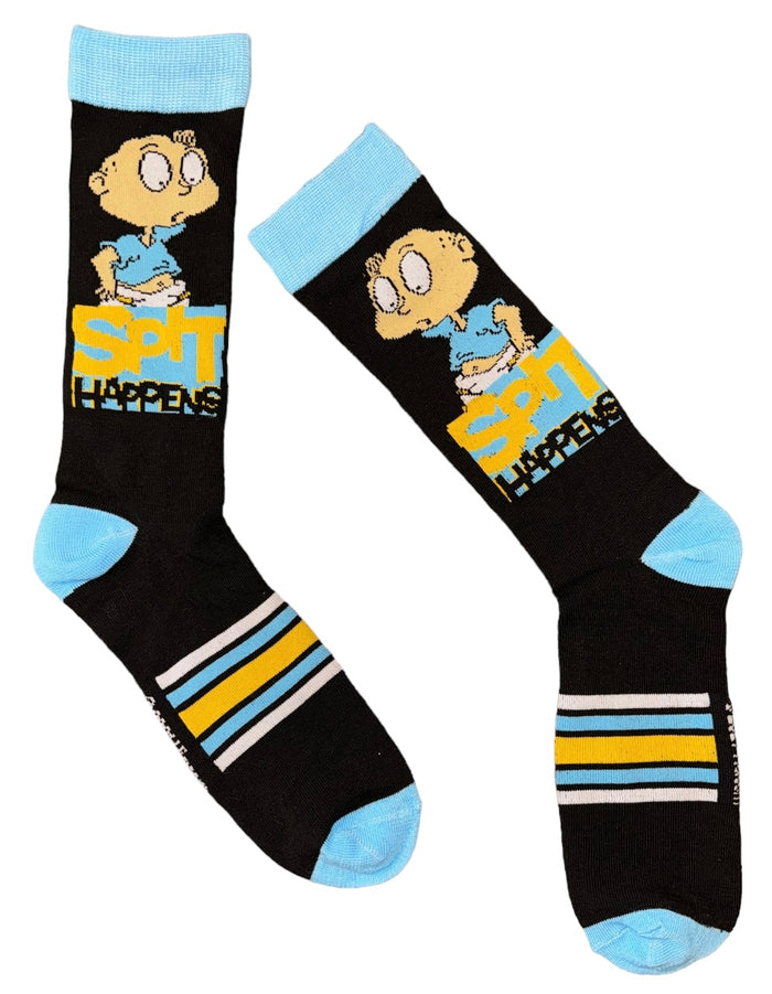 RUGRATS Men’s TOMMY PICKLES Socks ‘SPIT HAPPENS’