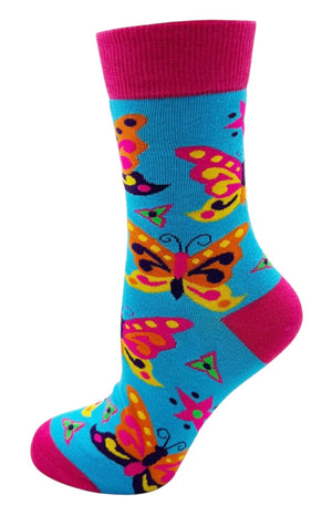 FABDAZ Brand Ladies BUTTERFLY Socks ‘DON’T QUIT BEFORE THE MIRACLE HAPPENS’