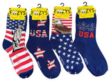 FOOZYS Brand Ladies PATRIOTIC Socks (Choose Style) - Novelty Socks And Slippers