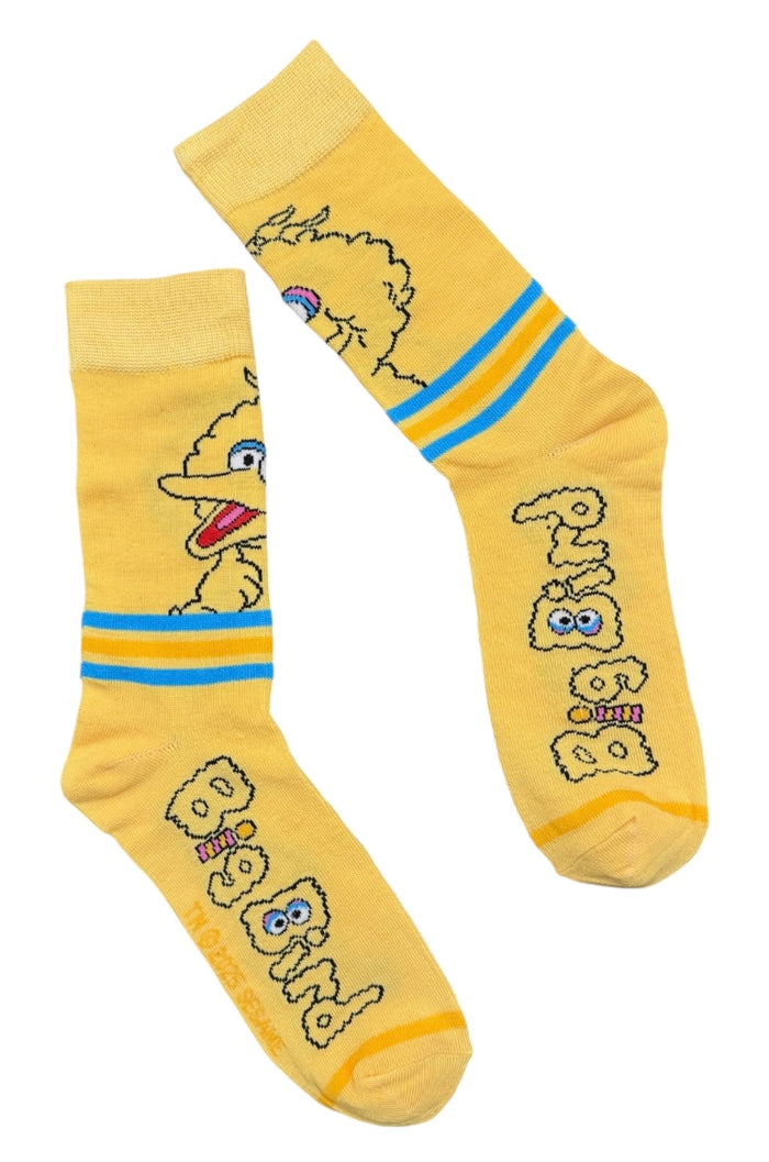 SESAME STREET Men’s BIG BIRD Socks BIOWORLD Brand