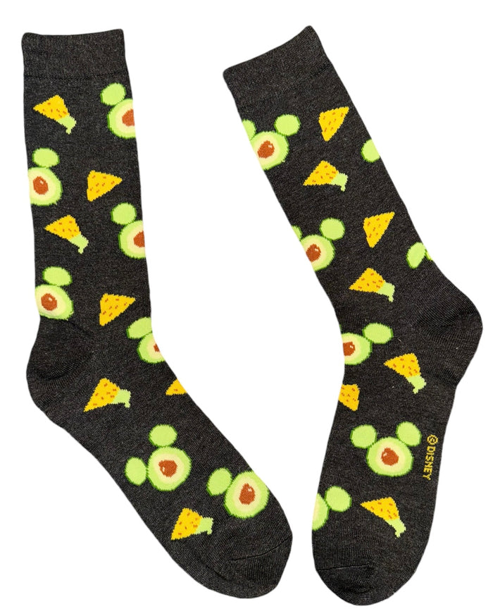 DISNEY Men’s AVOCADO MICKEY MOUSE Socks CHIPS & GUAC