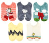 PEANUTS Ladies 5 Pair Of No Show Socks WOODSTOCK, SNOOPY & The RED BARON - Novelty Socks And Slippers