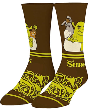 SHREK The Movie Unisex Socks With DONKEY & PUSS IN BOOTS - Novelty Socks for Less
