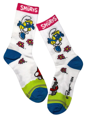 THE SMURFS Ladies Socks By PERRI’S Socks (Choose Style)