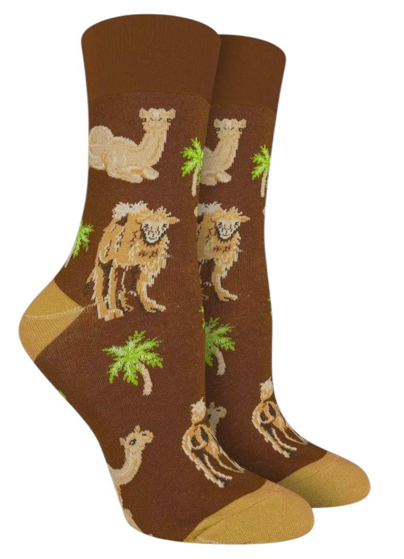 GOOD LUCK SOCK Brand Ladies CAMEL Socks ‘HUMP DAY’ - Novelty Socks And Slippers