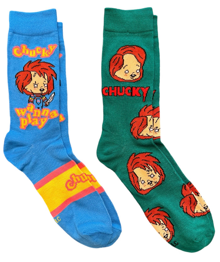 CHUCKY The Movie Unisex 2 Pair Of Socks ODD SOX Brand