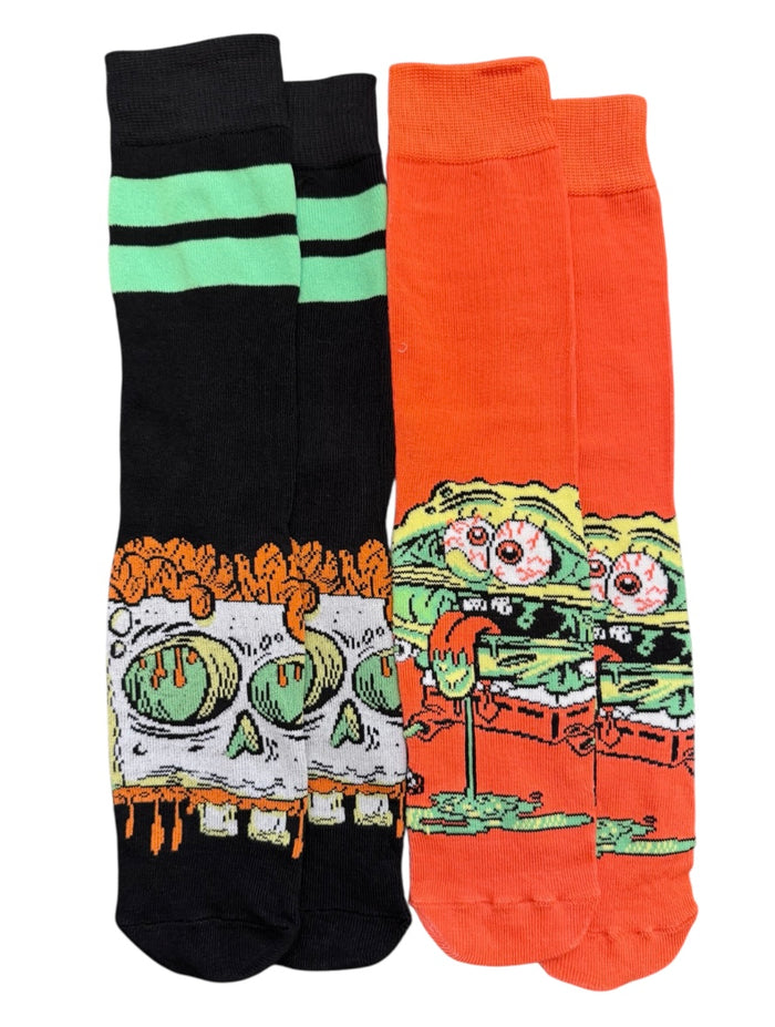 SPONGEBOB SQUAREPANTS Men’s 2 Pair of HALLOWEEN Socks