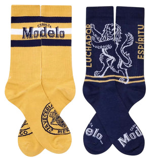 MODELO BEER Men’s 2 Pair Of Socks ESPIRITU LUCHADOR