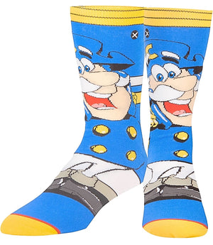 CAP’N CRUNCH CEREAL MEN’S 360 SOCKS ODD SOX BRAND - Novelty Socks for Less