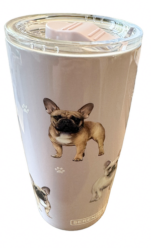 FRENCH BULLDOG Serengeti Stainless Steel Ultimate 20 Oz. Hot & Cold Tumbler - Novelty Socks And Slippers