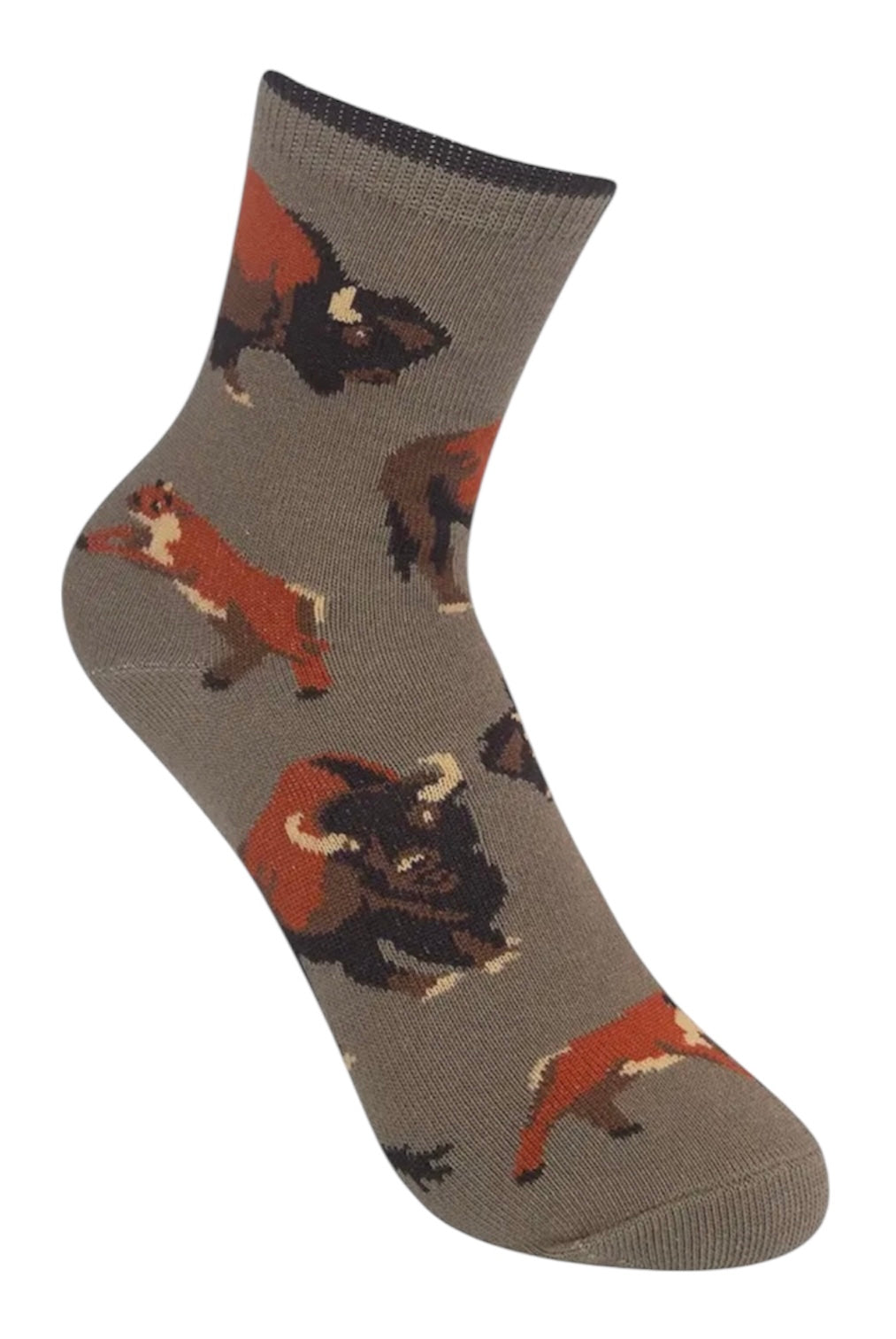 BISON AMERICAN BUFFALO Unisex Kids Socks FUNATIC Brand - Novelty Socks And Slippers