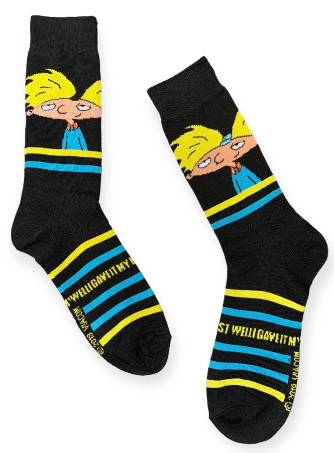 HEY ARNOLD MEN’S SOCKS ‘WELL I GAVE IT MY BEST’ NICKELODEON