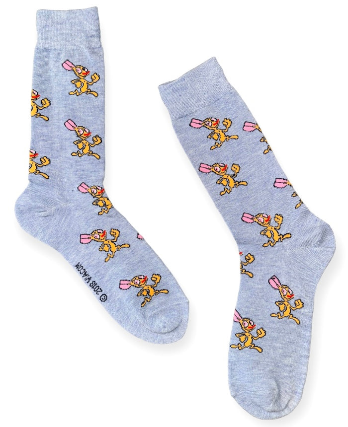 REN & STIMPY Men's Socks REN ALL OVER