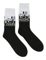 PEANUTS Men’s 2 Pair Of SNOOPY Socks ‘I LIKE NAPS’ - Novelty Socks And Slippers