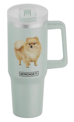 POMERANIAN DOG SERENGETI 40 Oz. Stainless Steel Ultimate Hot & Cold Tumbler