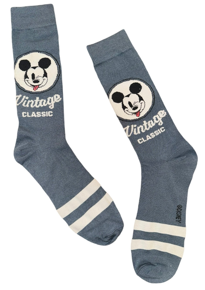 DISNEY Men’s MICKEY MOUSE Socks ‘VINTAGE CLASSIC’