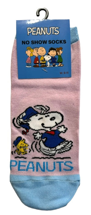 PEANUTS Ladies 1 Pair Of No Show Socks (CHOOSE PATTERN) - Novelty Socks And Slippers