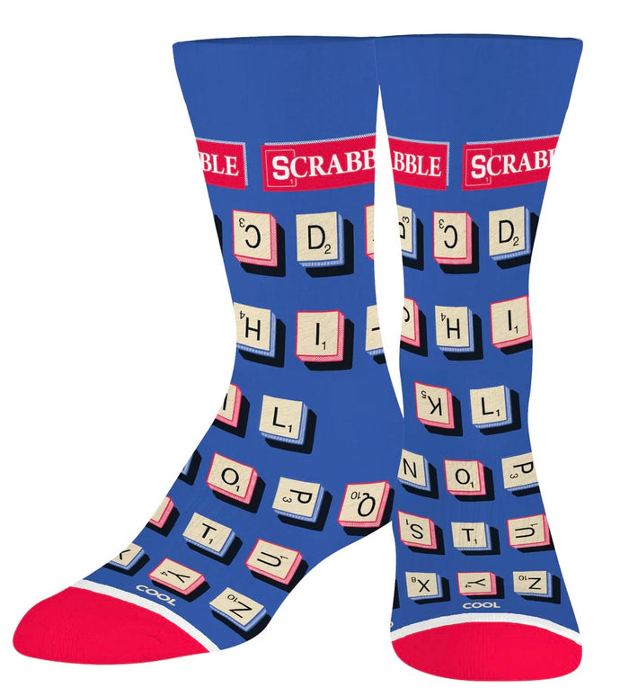 SCRABBLE Board Game Unisex Socks COOL SOCKS Brand Size Large