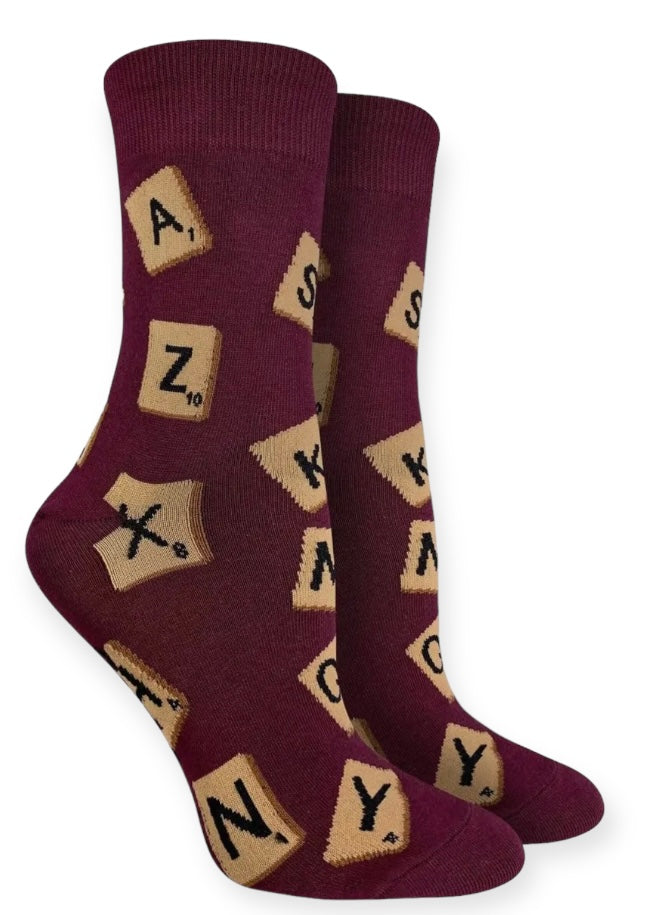 GOOD LUCK SOCK Brand Ladies WORD GAME Socks