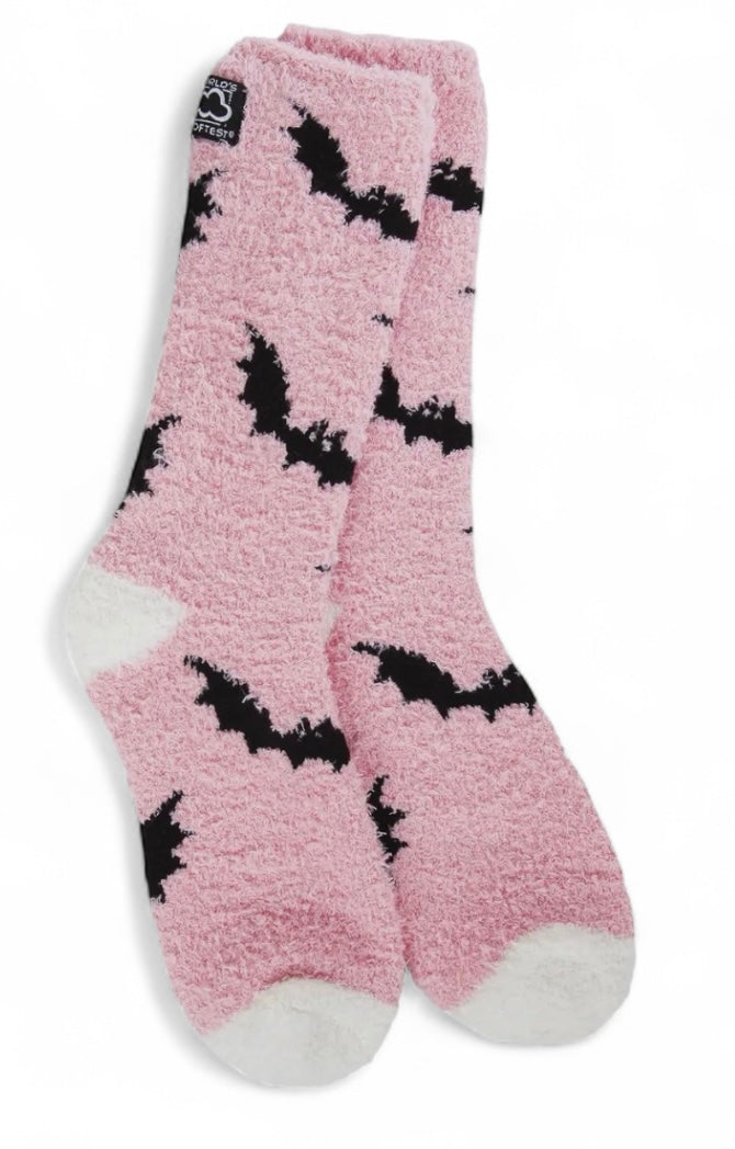 BLACK BATS Ladies Soft Cozy Halloween Socks WORLD’S SOFTEST SOCKS Brand