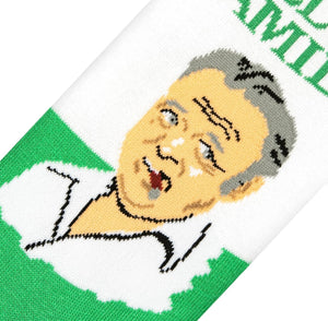 ALL IN THE FAMILY TV SHOW MEN’S ARCHIE BUNKER SOCKS COOL SOCKS BRAND