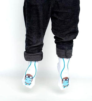 SQUID SOCKS Brand Unisex INFANT/TODDLER 3 Pair Of STAY ON Socks ‘CALEB COLLECTION’